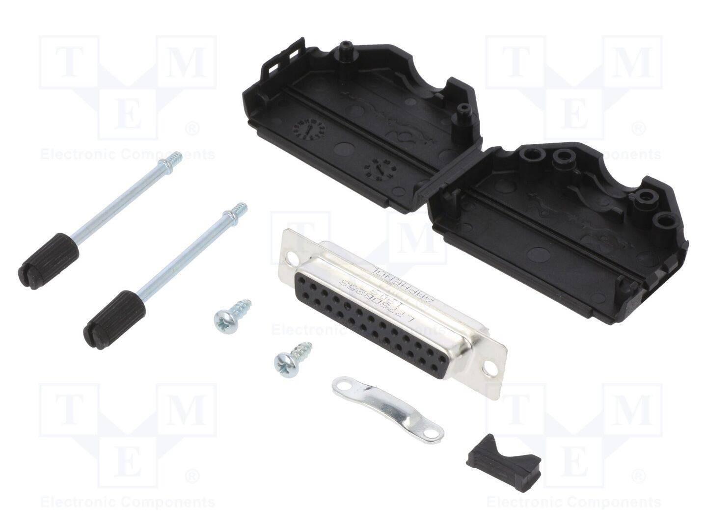 Amphenol L17DPPK25-BK+L77SDB25S D-SUB receptacle set 180 ° Number of pins: 25 Solder bucket 1 pc(s)-0