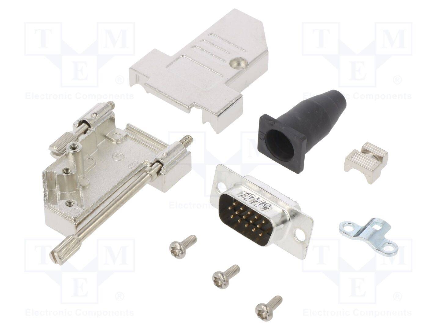 Amphenol L17DTSL09-RG-LJS-S+L717HDE15P D-SUB pin strip set 45 ° Number of pins: 15 Solder bucket 1 pc(s)-0