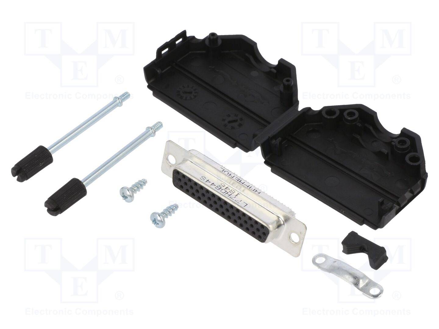 Amphenol L17DPPK25-BK+L77HDB44S D-SUB receptacle set 180 ° Number of pins: 44 Solder bucket 1 pc(s)-0