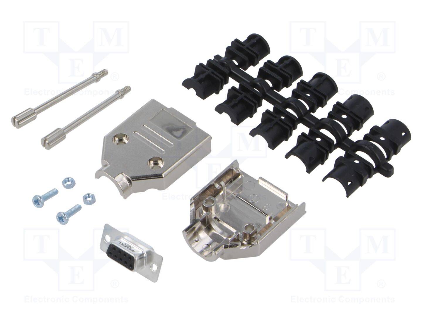 Amphenol L17DTPK-M-09+L77SDE09S D-SUB receptacle set 180 ° Number of pins: 9 Solder bucket 1 pc(s)-0
