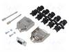 Amphenol L17DTPK-M-09+L77SDE09S D-SUB receptacle set 180 ° Number of pins: 9 Solder bucket 1 pc(s)
