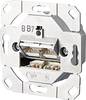 Metz Connect Network outlet Flush mount Insert CAT 6 2 ports