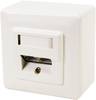 LogiLink Network outlet Surface-mount CAT 5e 2 ports White