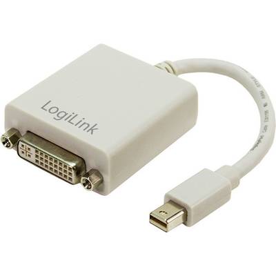 LogiLink CV0037 DisplayPort / DVI Adapter [1x Mini DisplayPort plug - 1x DVI socket 29-pin] White  0.09 m