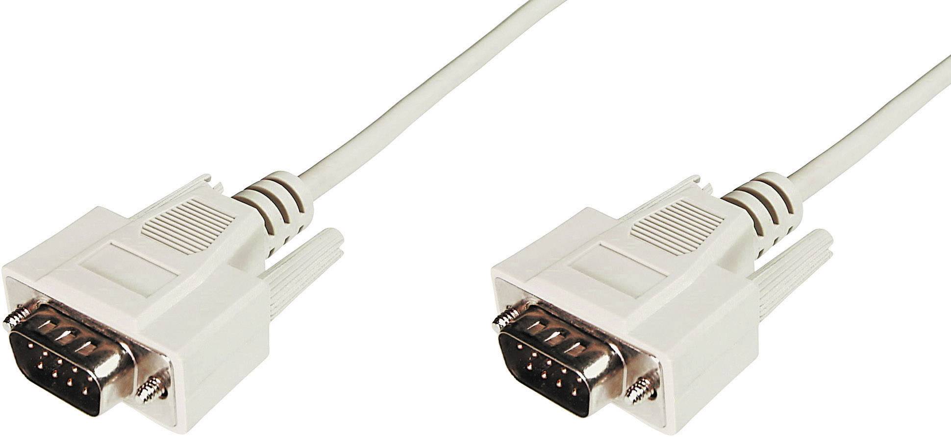 Digitus Series Cable [1x D-SUB-plug 9-pin - 1x D-SUB-plug 9-pin] 3.00 m Beige