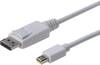 Digitus Mini DisplayPort / DisplayPort Adapter cable Mini DisplayPort plug, DisplayPort plug 2.00 m White AK-340102-020-W DisplayPort cable