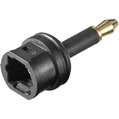 Goobay Toslink Digital Audio Adapter [1x Optical plug 3.5 mm - 1x Toslink socket (ODT)]  Black 