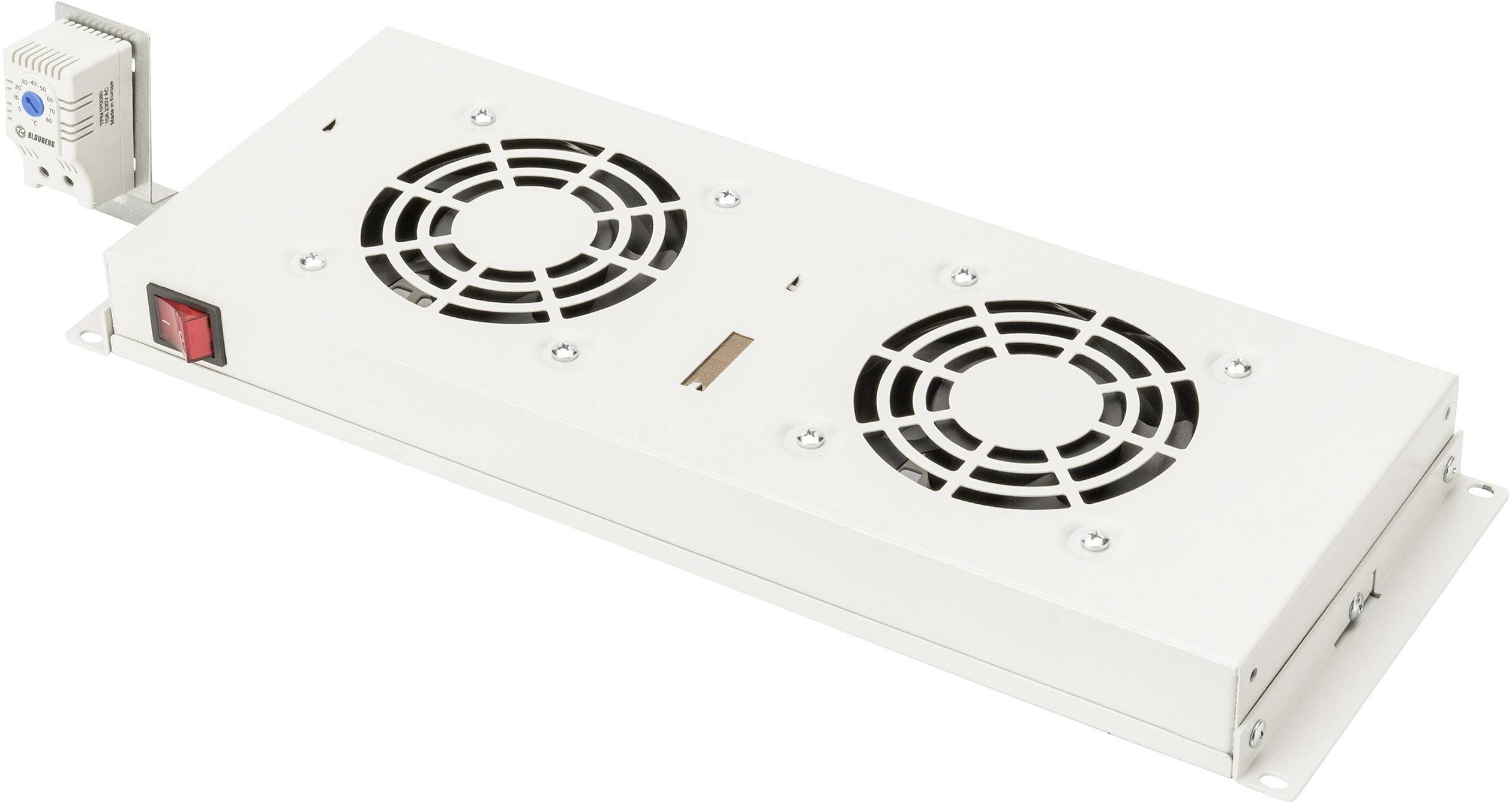 Digitus DN-19 FAN-2-HO-SW 19 inch 2 x Server rack cabinet fan 1 U Black