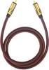RCA Audio/phono Cable [1x RCA plug (phono) - 1x RCA plug (phono)] 1.00 m Bordeaux gold plated connectors Oehlbach NF Sub