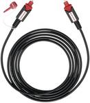 Oehlbach Toslink-cable Red Opto Star 1.5 m black