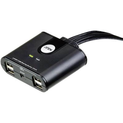 ATEN US424-AT 4 ports USB 2.0 changeover switch Black