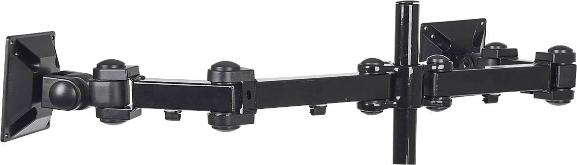 Manhattan 420808 Monitor desk mount 2 Display(s) 25,4 cm (10") - 61 cm (24") Black Tiltable, Swivelling-2