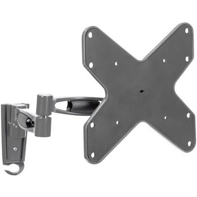 Manhattan 423755 Monitor wall mount 1 Display(s) 58,4 cm (23") - 106,7 cm (42") Silver Tiltable, Swivelling-2