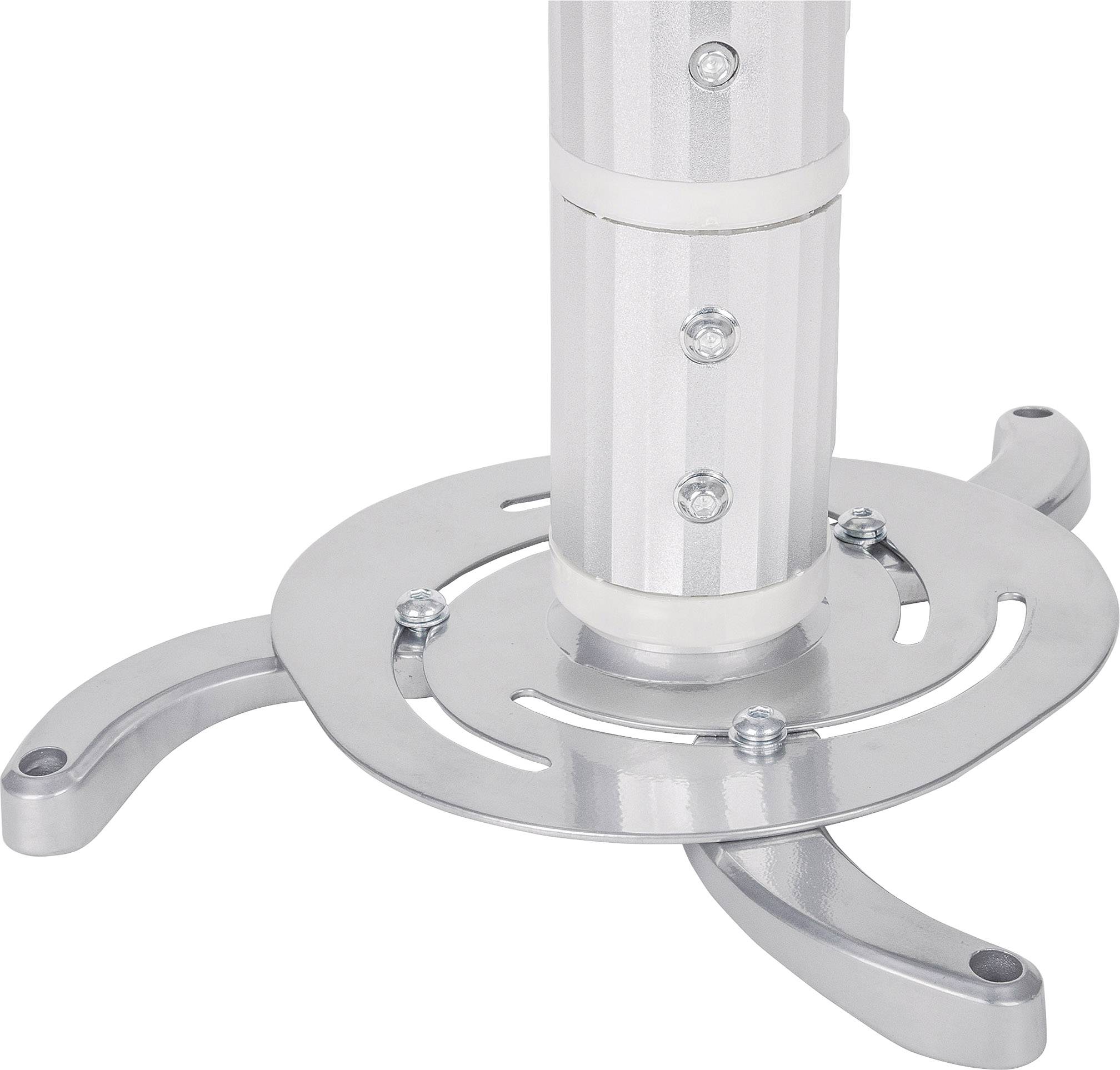 Image of Manhattan 424820 Projector ceiling mount Tiltable, Rotatable Max. distance to floor/ceiling: 106 cm Silver