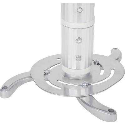 Manhattan 424820 Projector ceiling mount Tiltable, Rotatable Max. distance to floor/ceiling: 106 cm  Silver