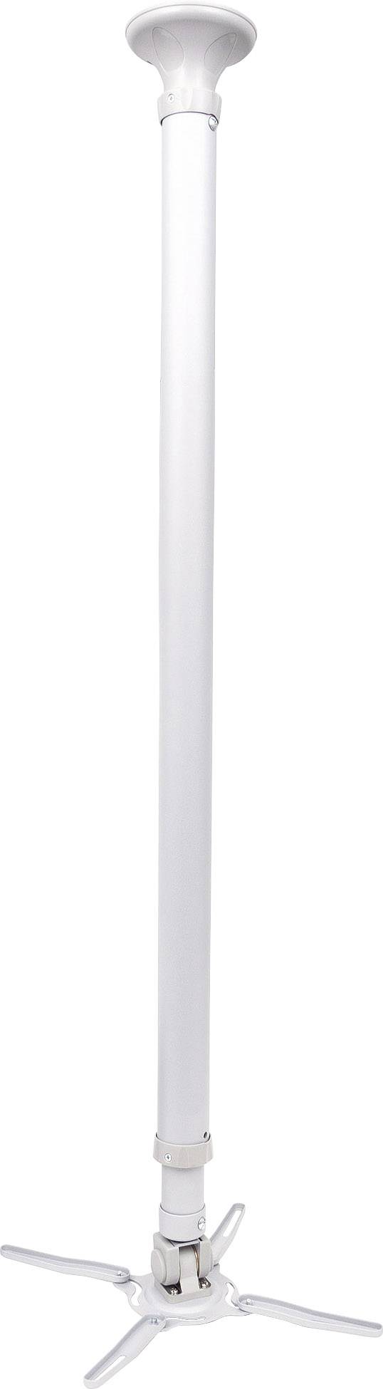 Manhattan 424868 Projector ceiling mount Tiltable, Rotatable Max. distance to floor/ceiling: 197 cm Silver-0