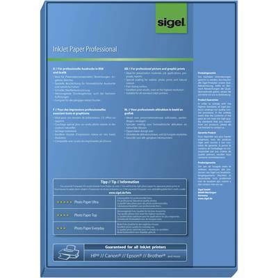 Buy Sigel Inkjet Paper Professional IP286 Inkjet printer paper A4 160 g/m²  100 sheet Bright white