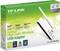 TP-Link 150Mbps High Gain Wireless USB Adapter Packaging. Product Features: high speed, external antenna, easy setup. Compatible with Windows 7, QSS and CCA.