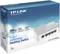 TP-LINK 5-Port 10/100Mbps Desktop Switch Packaging, Model TL-SF1005D. Highlights Plug-and-Play and energy-saving features.