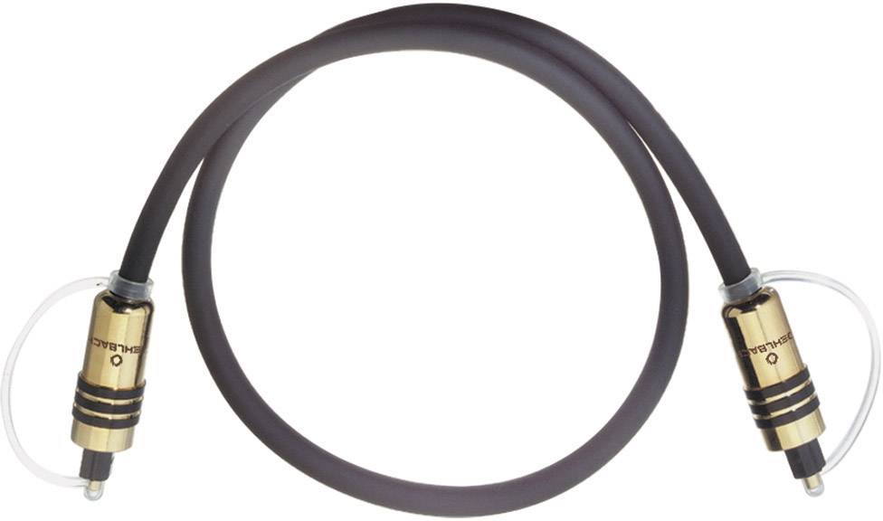 Oehlbach 6081 Toslink Digital Audio Cable [1x Toslink plug (ODT) - 1x Toslink plug (ODT)] 1.00 m Grey gold plated connec
