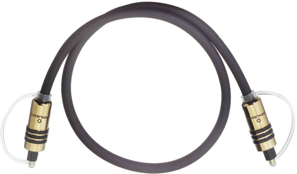 Oehlbach 6087 Toslink Digital Audio Cable [1x Toslink plug (ODT) - 1x Toslink plug (ODT)] 10.00 m Grey gold plated conne