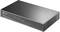 Black TP-Link 8-Port Gigabit Desktop Switch with front-facing LEDs to indicate network status.