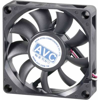 AVC F7015 PC fan Black (W x H x D) 70 x 70 x 15 mm 