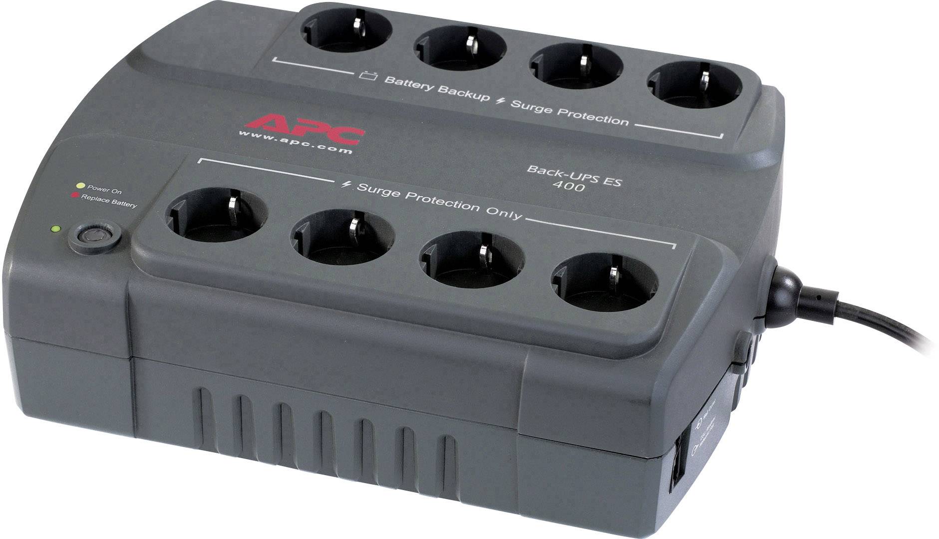 APC by Schneider Electric BE400-GR Back-UPS UPS 400 VA