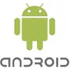 The image depicts the green Android logo, consisting of a stylised robot, with the word 'ANDROID' underneath.