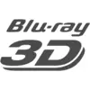 The image shows the 'Blu-ray 3D' logo in grey text, which represents Blu-ray disc technology with 3D playback functionality.