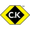 A yellow diamond logo with a black hexagon and the white letters 'C.K' in the centre, trademark protected.
