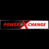 A logo 'POWER X-CHANGE' in red and white on a black background.