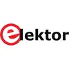 The image shows the logo of the magazine 'elektor' with a red 'e' inside a circle.