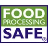The image shows a logo with text that reads 'FOOD PROCESSING SAFE' in capital letters.