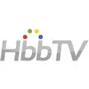 HbbTV logo with the letters 'HbbTV' in grey. Three circles in red, green and blue form an arc at the top.