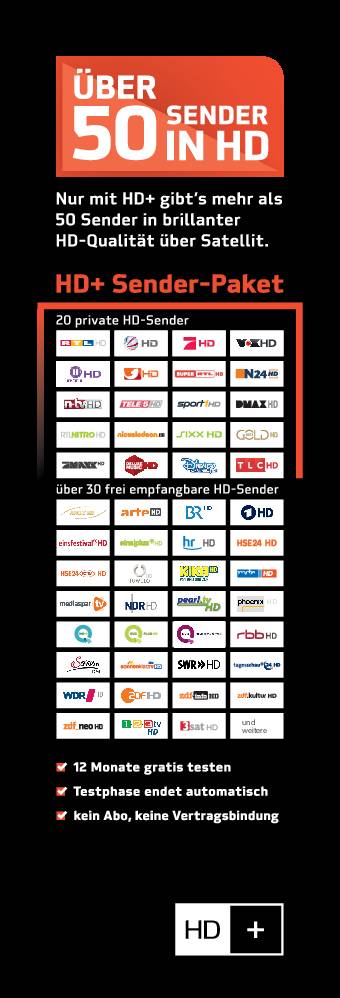 Symbol image for TechniSat TECHNISTAR S6 HD+ HD SAT receiver HD+ card included, Recording function, CI+ slot, Conax descrambler, Card rea