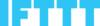 The image displays the IFTTT logo with brown letters on a white background.