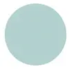 A light blue circle on a white background.