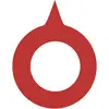 Red Cross logo with a point facing upwards.