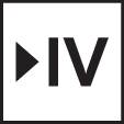 A black button with a white triangle pointing to the right, followed by 'IV', which could indicate an audio or video player.