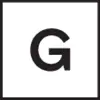 'G' in white on a black square background.