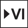 The image shows the 'Play' symbol followed by the Roman numerals VI, which together form 'Play VI'.