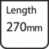 'Sign with inscription: Length 270 mm.'