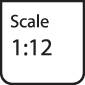 'Sign reading: Scale 1:12.'