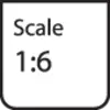 'Scale 1:6' is written on a white information sign.