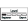 Points Display: Your current level is "Beginner". Five boxes; the first is filled, the remaining four are empty until "Professional".