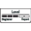 'Level' display with a scale from 'Beginner' to 'Pro'; four out of five bars are filled.