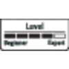 'Level' display with a scale from 'Beginner' to 'Pro', four out of five segments are filled.