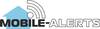 The image shows the 'Mobile-Alerts' logo with a stylised blue house and a signal symbol.