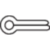 A simple black and white symbol with a handle on the left side, resembling a spanner or adjustable wrench silhouette.